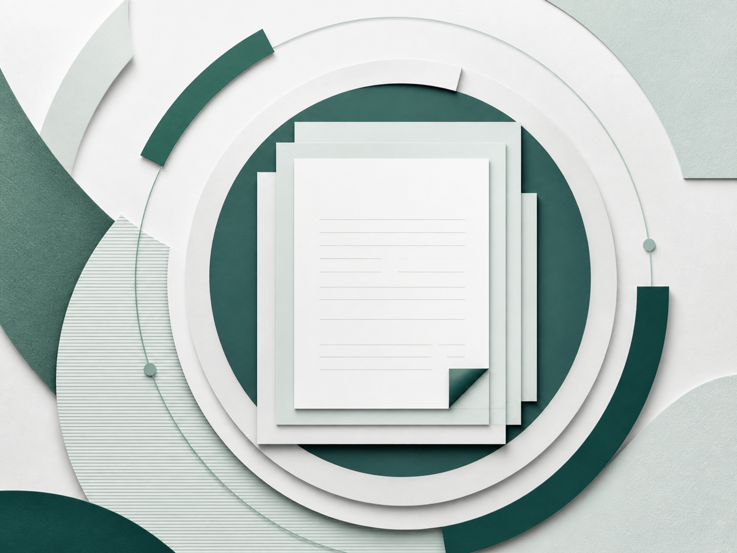 Calm formal document abstract
